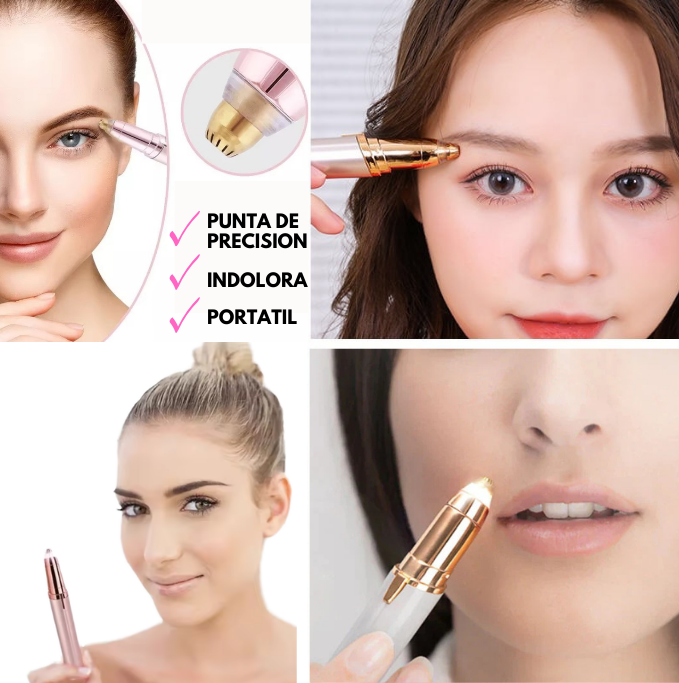 Depiladora facial de precisión indolora